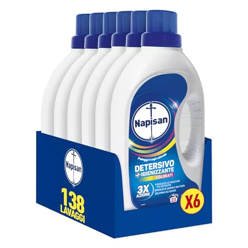 Napisan Detersivo Lavatrice Liquido Igienizzante Capi Colorati