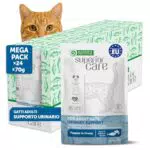 Nature's Protection Cibo umido per gatti con tonno e salmone, senza cereali