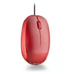 NGS Flame Red - Mouse Ottico 1000dpi con Cavo USB, Ambidestro, 3 Pulsanti