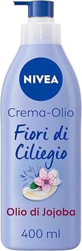 NIVEA Crema-Olio Fiori di Ciliegio e Olio di Jojoba - Crema Idratante 48h