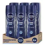 NIVEA Spray Cool Kick Men 200 ML - Deodorante rinfrescante per uomini