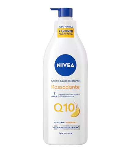 Nivea Q10 Crema Corpo Idratante Rassodante con Coenzima Q10 e Vitamina C
