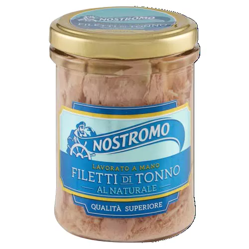 Nostromo Filetti di Tonno al Naturale, Qualità Superiore, Lavorati a Mano