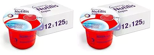 NUTILIS Aqua Gel Granatina - Gelatina Senza Zucchero per Disfagia