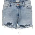 Only Women Shorts Denim Jeans High Waist Destroyed ONLPACY