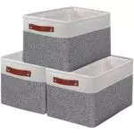 Outbros Scatola Portaoggetti in Tessuto per Armadio Salvaspazio 37x26x20 cm
