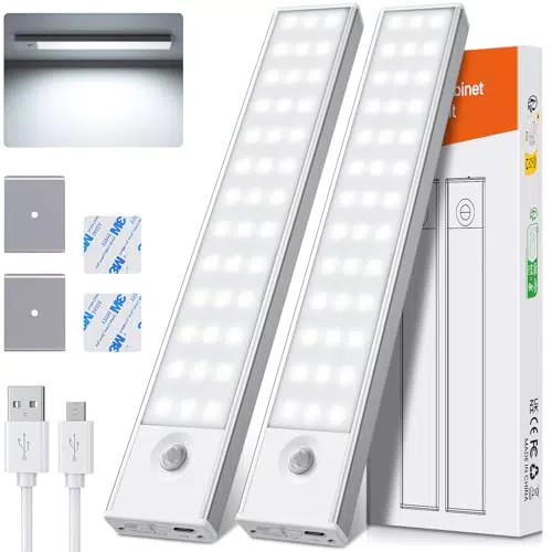 PALATALA Luce LED Sottopensile con Sensore di Movimento, USB Ricaricabile