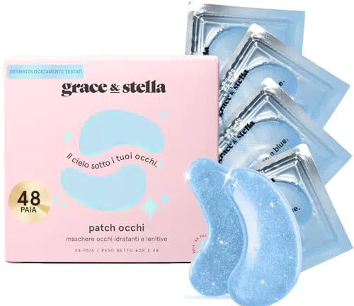 Grace & Stella Eye Patch - Maschera Occhi Vegan per Ridurre Occhiaie e Gonfiori
