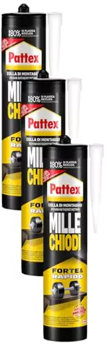 Pattex Millechiodi Forte & Rapido, adesivo di montaggio extra forte