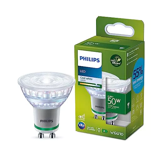 Philips Faretto LED GU10 50W Classe A Non Dimmerabile Luce Bianca Fredda