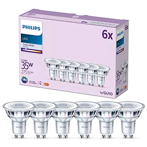 Philips Faretto LED GU10 35W Luce Bianca Fredda - Alta Efficienza Energetica