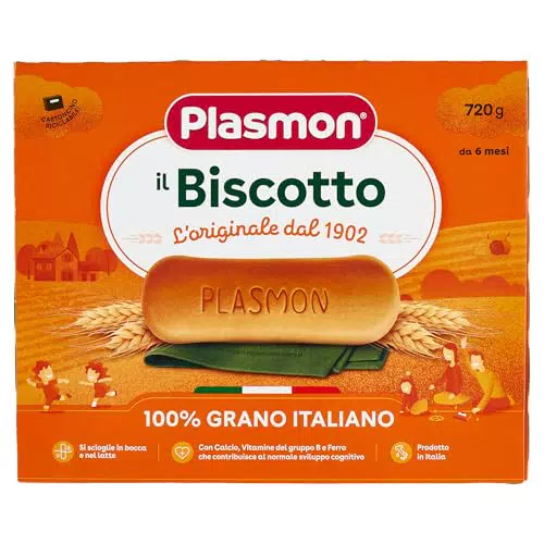 Plasmon Biscotti Deliziosi per Bambini - Snack Nutriente e Genuino