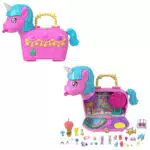 Polly Pocket Festa Unicorno Playset con Mini Bambole e Cuccioli, mod. HYD96