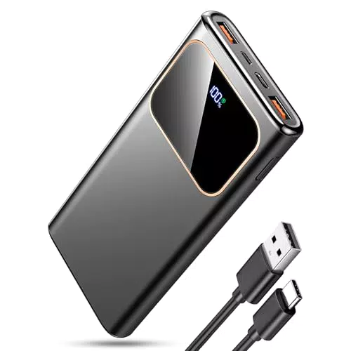 Power Bank 10000mAh, 22.5W Ricarica Rapida Powerbank per iPhone 16/15/14/13/12/11 Samsung Xiaomi etc