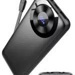 Power Bank, 10000mAh Powerbank 3A Ricarica Rapida USB C Ingressi e Uscite