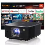 Yaber K3 Proiettore WiFi 6 Bluetooth 5.2 Full HD con Google TV e Netflix