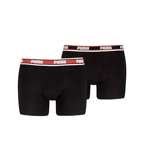 PUMA Logo Elastic Pugile Uomo - Confezione Pratica e Comfort Elevato