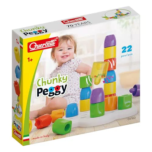 Quercetti Chunky Peggy: Gioco creativo per bambini stimolante e divertente