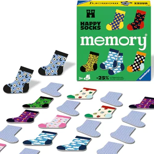 Ravensburger Memory® - Gioco da Tavolo per Bambini da 3 Anni, 2-8 Giocatori