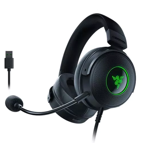 Razer Kraken V3 HyperSense - Cuffie da gaming cablate USB con audio THX Spatial