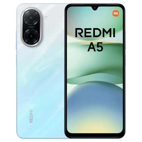 Redmi A5 Smartphone 4GB/128GB, Dual Camera 32MP, Batteria 5200mAh, 120Hz