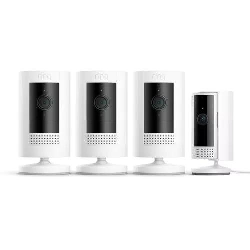 Ring Videocamera di Sicurezza WiFi HD con Audio Bidirezionale e Prova Gratuita