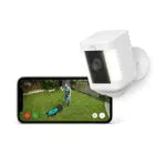 Ring Spotlight Cam Plus - Telecamera di sorveglianza WiFi HD 1080p per esterno