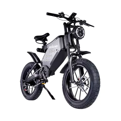 RZOGUWEX Bicicletta Elettrica Fuoristrada 20" con Batteria Rimovibile 48V 25AH