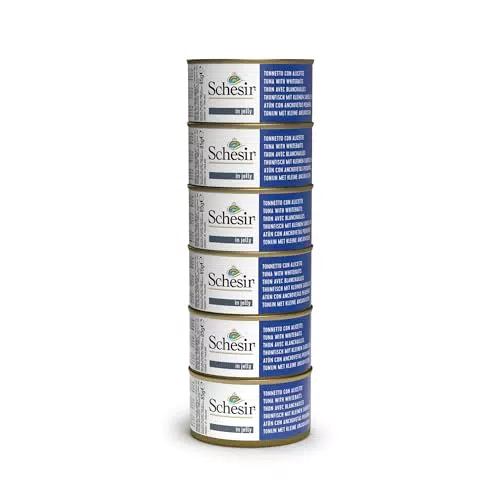 Schesir Cibo Umido per Gatti Adulti con Tonnetto e Pesce Bianco 100% Naturale