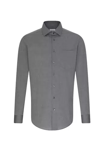 Seidensticker Camicia Uomo Bügelfrei Kent a Maniche Lunghe