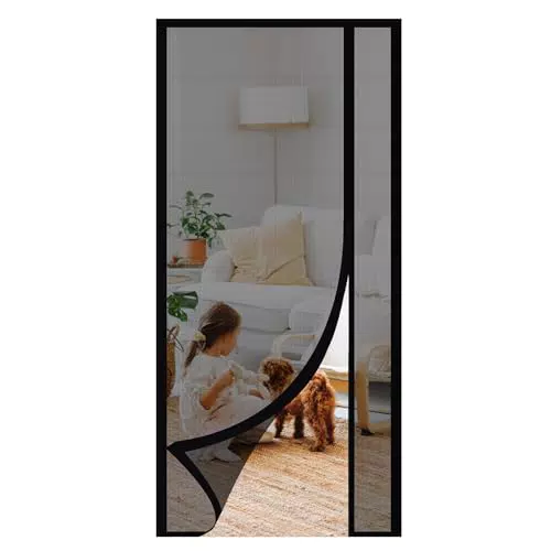 Sekey Zanzariera Magnetica Porta Anti-gatto con Apertura Laterale in Fibra di Vetro