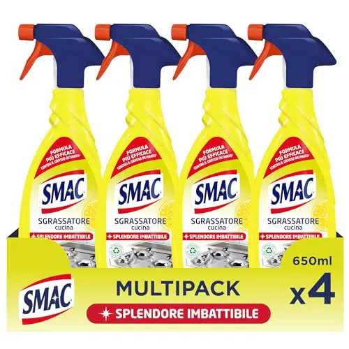 Smac Sgrassatore Cucina al Limone Spray Multisuperficie 650 ml