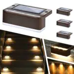 Solpex Lampade Solari per Esterni LED Impermeabili per Scale e Giardino