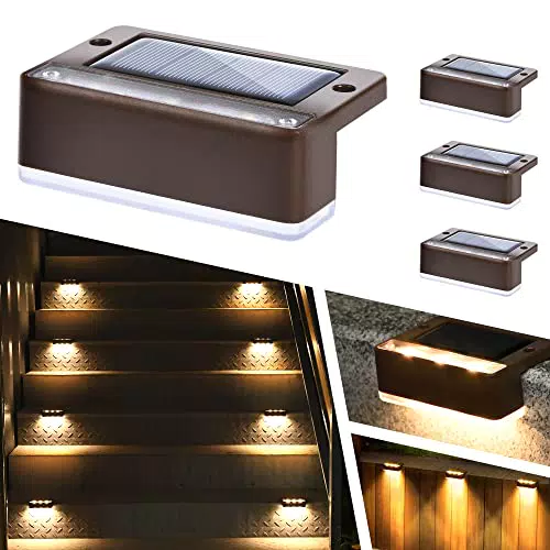 Solpex Lampade Solari per Esterni LED Impermeabili per Scale e Giardino
