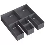 SONGMICS Divisore per Cassetti e Organizzatore per Armadio RDZ06G