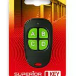 Superior KEY Radiocomando Universale a 4 Canali 433.92 MHz Codice Fisso