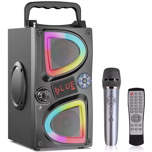 SUPNIU Cassa Bluetooth Portatile 60W con Bassi Profondi e Radio FM