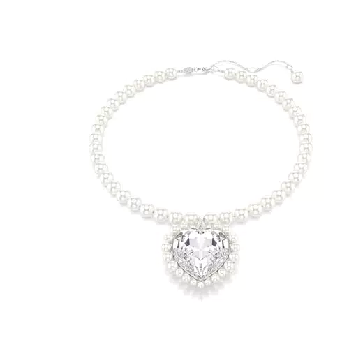Swarovski Collana Ariana Grande - Crystal Pearl con taglio Heart