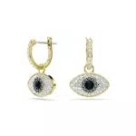 Swarovski Orecchini Pendente Symbolica Evil Eye Placcati in Oro