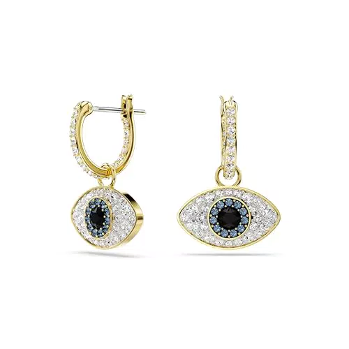 Swarovski Orecchini Pendente Symbolica Evil Eye Placcati in Oro