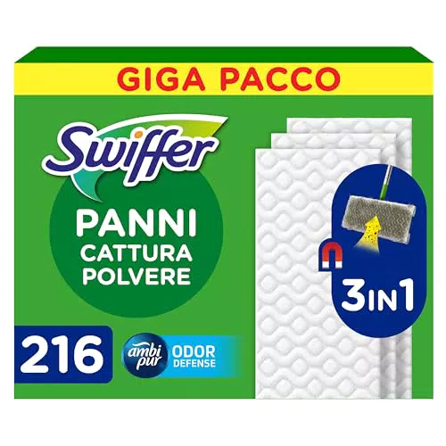 Swiffer Ricariche Catturapolvere per Scopa - Cattura e Intrappola la Polvere