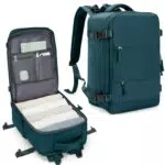 SZLX Zaino Ryanair 40x20x25 Donna Zaino da Viaggio Bagaglio a Mano 20L Uomo Borse da cabina Easyjet Travel Backpack Adatto a laptop da 14 Pollici con scomparto per scarpe per Lavoro e Scuola