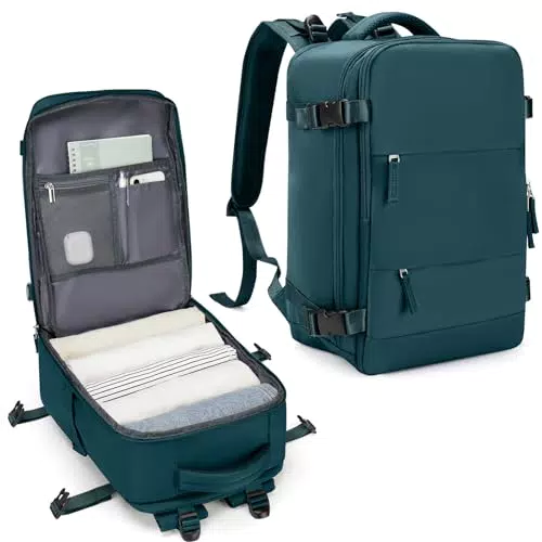 SZLX Zaino Ryanair 40x20x25 Donna Zaino da Viaggio Bagaglio a Mano 20L Uomo Borse da cabina Easyjet Travel Backpack Adatto a laptop da 14 Pollici con scomparto per scarpe per Lavoro e Scuola