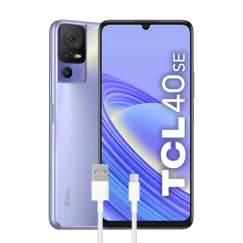 TCL 40SE Smartphone 4G, Display 6.75" HD+, 256 GB, 6 GB RAM, Tripla Camera 50 Mpx