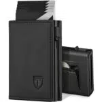 TEEHON Portafoglio Uomo Slim in Pelle con Protezione RFID e Portamonete
