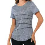 Terecey Maglietta Sportiva Donna Asciugatura Rapida per Fitness e Yoga