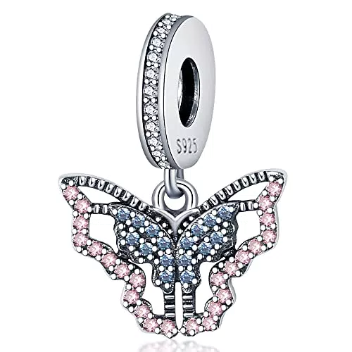 TINSLO Ciondolo Argento Sterling 925 con Cubic Zirconia per Braccialetti Pandora