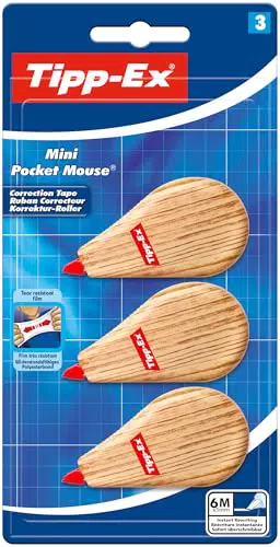 Tipp-Ex Correttore a Nastro Mini Pocket Mouse 6 m x 5 mm - Design Elegante