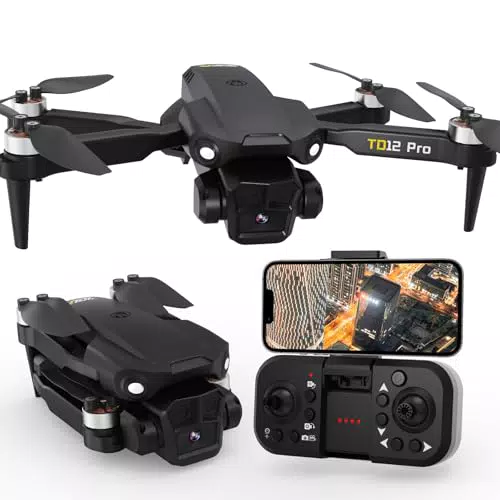 Toladrone TD12PRO Mini Drone 4K con Fotocamera e Motore Brushless per Principianti