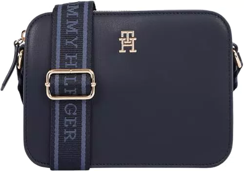 Tommy Hilfiger Borsa a Tracolla Logotape Camera Bag per Donna